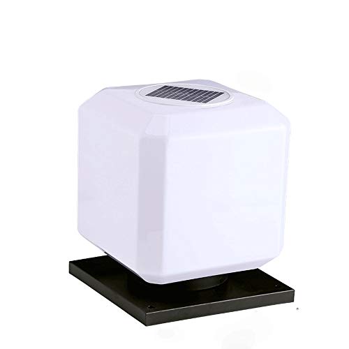 Colonne lampe européenne solaire étanche avec lanterne cour classique LED