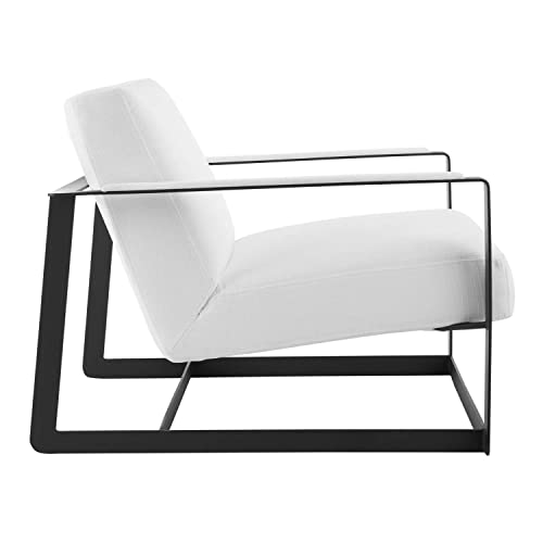 Modway Seg Upholstered Accent Chair, Black White #TOP1