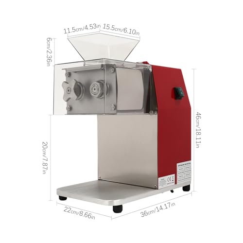 Máquina eléctrica para cortar carne 1100W acero inoxidable miniatura 2