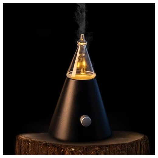 Usmlmoot Babel Tower Aroma Nebulizer - Waterless Essential Oil Diffuser with Wood and Glass, Professional Grade Nebulizing Oil Diffuser, Super Quiet, No Water, No Heat, No Plastic- Black(2022)