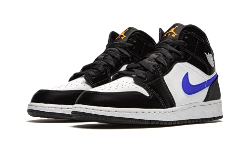 Image of Air Jordan 1 Mid inchBlack Racer Blue White inch (GS /Juniors) (2020)