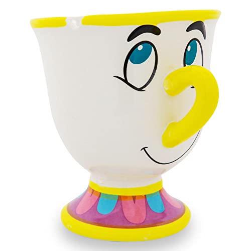 Silver Buffalo Disney Princess Beauty and The Beast Chip Tea Cup 3D Sculpted Mug, 20-Ounces, Multicolor