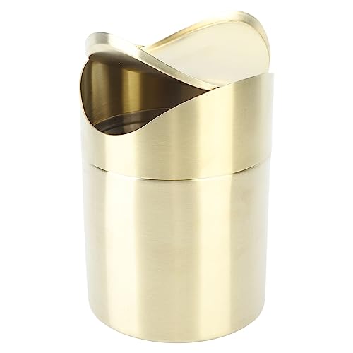 Caneca de Basura Pequeña de Acero Inoxidable para Escritorio miniatura 7