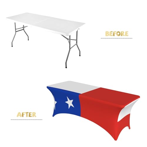 Nappe Chili 1,8m avec housses de coin intégrées pour table rectangulaire - 5