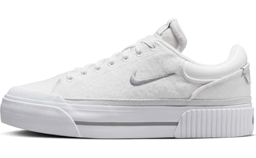 Nike Court Legacy Lift Women's Shoes (FZ2606-100, Summit White/White/Phantom/Light) Size 12