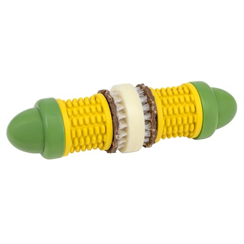 PetSafe Busy Buddy Cravin Corncob Dog Toys Treat Ring Holding Chew Toy BPA Free Rubber Butter Scented Interactive Pet Puzzle for Boredom or Separation Anxiety Small to Large Dogs by PetSafe - Used condition - US$10.60
