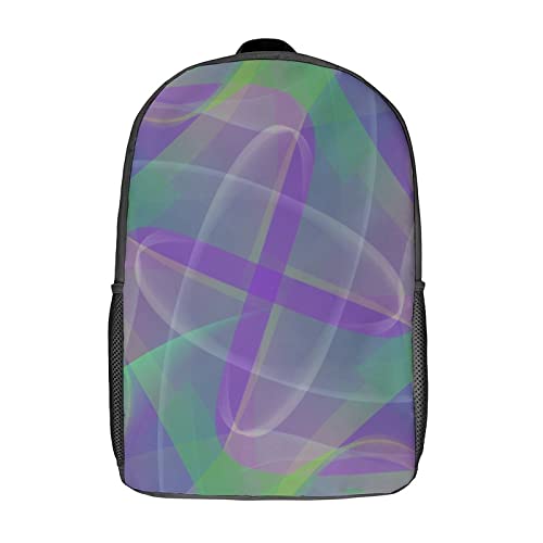 Sac à dos imprimé en 3D gradient 17 pouces pour enfants et ados