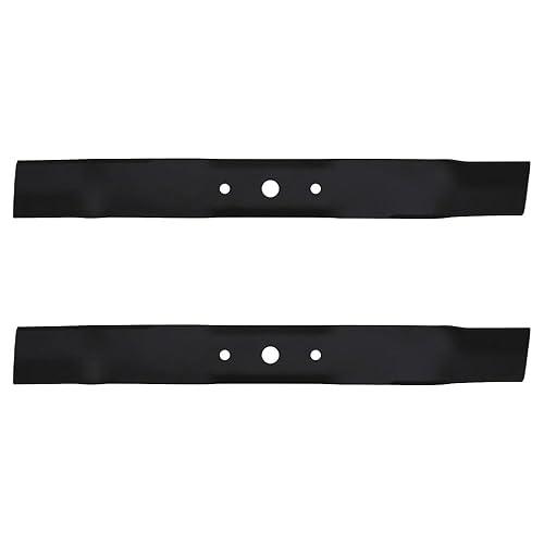 Miniatura 2 de Juego de 2 cuchillas para cortacésped John Deere, Universal L100, L100-L118, L105, L107, L108, L110, L111, L118 intercambiables con 10635,