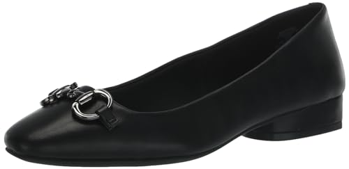 Anne Klein Women's Cora Flat, Black, 11 M