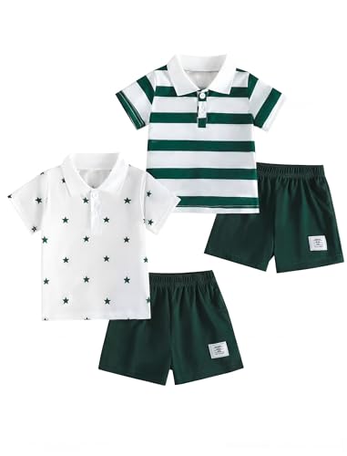 Lucky Merit Baby Boy Summer Outfit Toddler Boy Clothes 6 12 18 Months 2 3 4 T Kids Boy Short Set