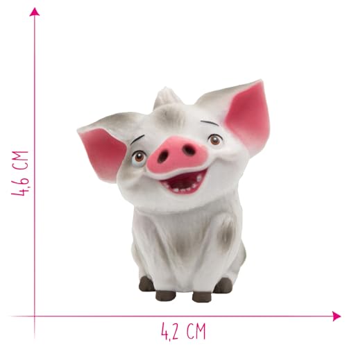 Bullyland 13187 - Spielfigur Hausschwein Pua aus Walt Disney Vaiana, ca. 4,6 cm, detailgetreu, ideal als kleines Geschenk für Kinder ab 3 Jahren