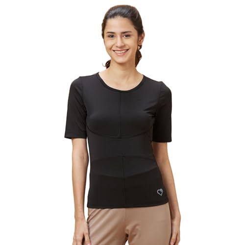 Image of Being Human Colourblocked Black Round Neck T-Shirt