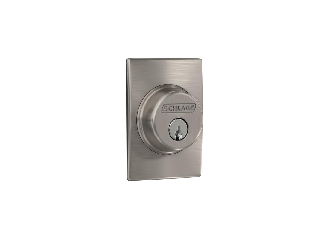 schlage century satin nickel metal deadbolt