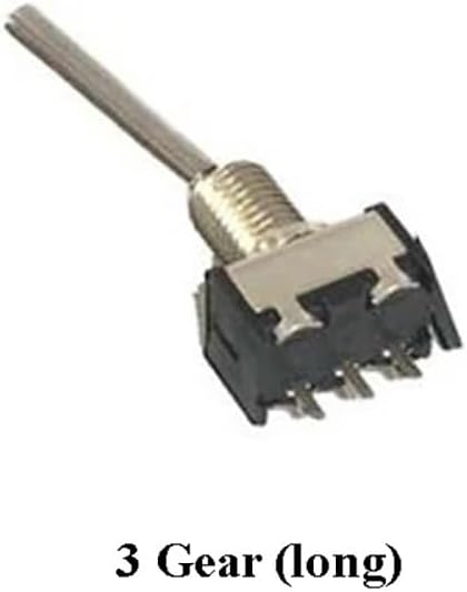 SPARKHOBBY 1PC Long/Short Remote Control Switch 2/3 Gear Adjustment Switch for RC Boat Car Drone FUTABA T8FG 14SG 16SZ 18SZ SA/SB/SC (2PCS 3 Gear (Long))
