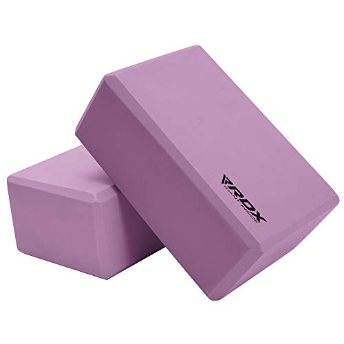 RDX Yoga Block Set, High-Density Eva Foam, Non-Slip Brick for Pilates Flexibility Body Balance, Easy Grip Surface for Stability Strength Training Deepen Poses Exercise for Men Women Office Home Gym RDX Yoga Block Set, High-Density Eva Foam, Non-Slip Brick for Pilates Flexibility Body Balance, Easy Grip Surface for Stability Strength Training Deepen Poses Exercise for Men Women Office Home Gym