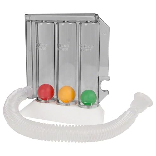 Espirometro Triflo. Incentivador Respiratorio. Espirometro Pulmonar. Ejercitador Pulmonar. Entrenador Pulmonar. Espirómetro que Ayuda a Respirar. Salud Pulmonar. Incentive Spirometer.