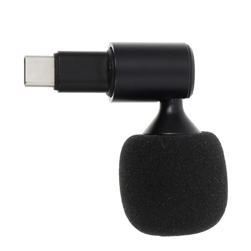 LALADEFIEE Microphone USB-c Portable avec Protection Anti-salive pour Téléphone Ordinateur et Tablette Micro Compact Type-c pour Streaming Enregistrement et Appels Vocaux