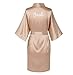 Produktbild Satin Seide Roben Plus Size Hochzeit BathRobe Braut Brautjungfer Kleid Kleid Frauen Kleidung Nachtwäsche  -Bride-15-4XL