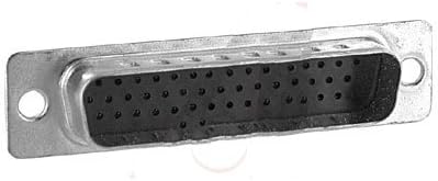 DC3E44PTE, Connector, d-sub, high Density Plug housing w/Ground indents, for 44 Crimp pin Cont