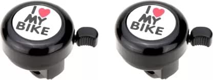 AddictERA2pcs Cycle Bell Staineless Steel Handle Bar Bicycle Thumb Bell Bell