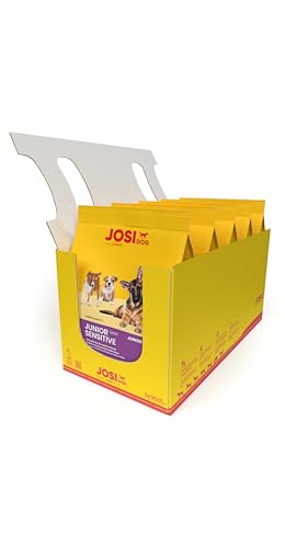 JosiDog Junior Sensitive (5 x 900 g) | Junior | Premium Trockenfutter für wachsende, Sensible Hunde | Welpenfutter ab der 8. Woche | gut verträglich | Powered by JOSERA | Hundefutter | 5er Pack