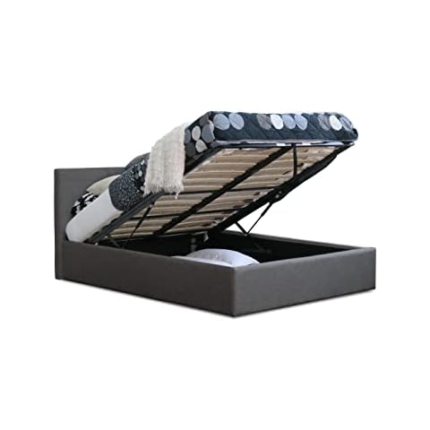 Modernique® Grey Fabric Ottoman Storage Bed Cover