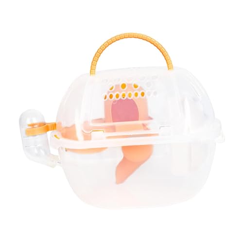 Jaula de viaje para hámster naranja de 29x20cm cómoda para expediciones 5