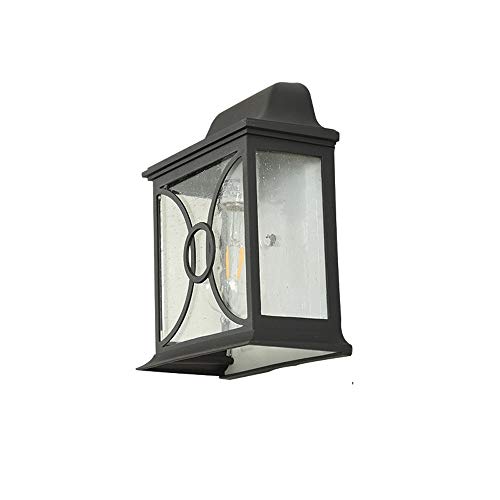 Luminaire extérieur créatif en fonte d'aluminium et verre style Edison