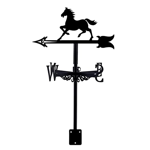 Girouette en fer étain horse vélo sur le toit décoration extérieure jardin
