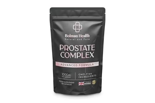 Prostate Complex Supplement | Pumpkin Seed, Stinging Nettle & Zinc | 60 Vegan Capsules | Supports Prostate Health & Hormonal Balance | Made in UK | Non-GMO, Gluten-Free