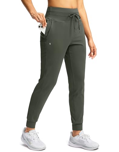 Image of Soothfeel Womens Joggers with Zipper Pockets High Waisted Sweatpants Athletic Leggings Pants for Workout Running Yoga