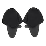 [EXAOMBLE] 2個 ヘルメット用フルカバリーイヤーパッド 風防 防寒設計 耐久性製耳あて 風切り音軽減 サイクリング バイク用耳保護カバー