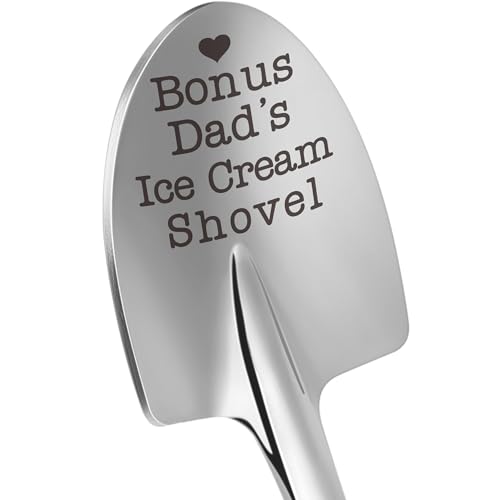 Dad's Ice Cream Shovel Spoon Gifts for Bonus Dad Daddy Fathers Day Presents Unique Dad Gifts for Birthday Valentines Grandpa Papa Retirement