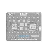 for 16 Pro Max Plusbga Reballing Stencil iPhone 14 15 Plus 11 12 13 Mini X Xs Xr 8 8P 7 6S 6 A18 A16 A17 A15 A14 A13 A12 A11 A10 CPU New 2025 High Reliable Electronic Component