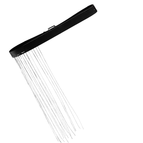 Luxurious Rhinestoned Tassels Belt for Women Fashionable PU Leather Waist Band Ornament for Parties and Weddings4