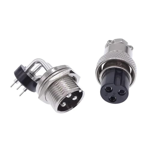 Conector GX16 de 2 pines para placa de circuito PCB: conector de aguja curvada a 90 grados 3