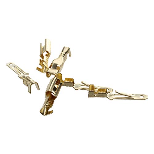 Connettore - TOOGOO(R) 1 set 3 plug-pin piatto