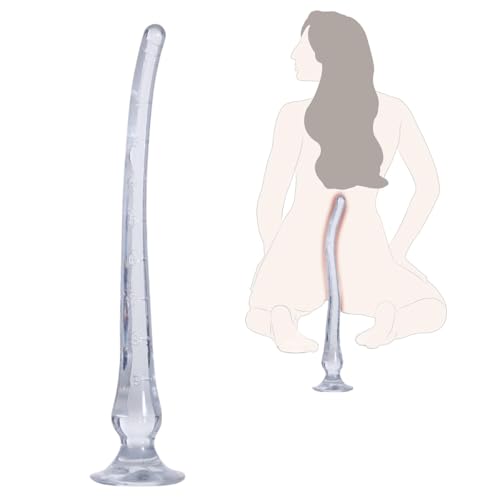 Ultra Long Anal Dildo Butt Plug Adult Sex Toys Anal Vaginal Prostate Massager with Strong Suction Cup for Women Men Couple (19.6 inches)