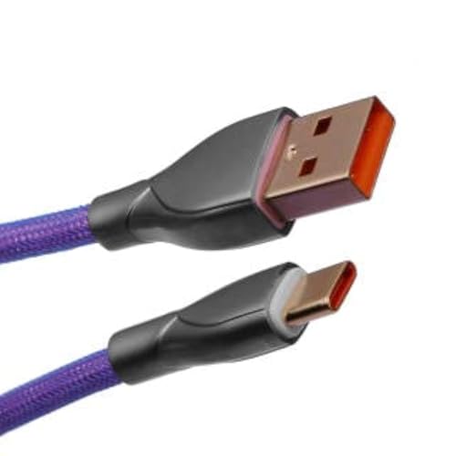 Image of EPOMAKER Mix 1.8m Coiled Type-C to USB A TPU Mechanical Keyboard Space Cable with Detachable Aviator Connector for Gaming Keyboard and Cellphone(Purple)