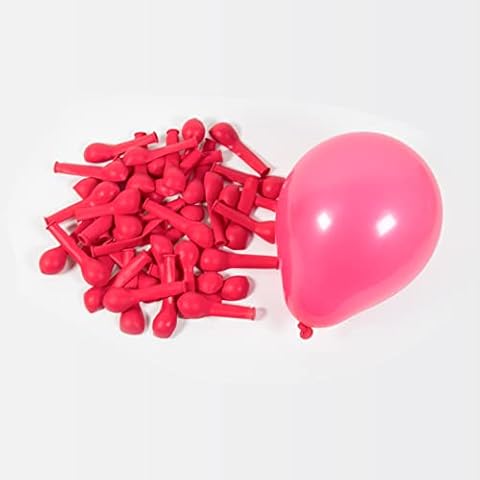 Hot Pink Balloons 5 Inch 100 Pack, JOGAMS Magenta Balloons Mini Balloons for Baby Shower Girl Princess Birthday Bachelorette Party Decorations Cover
