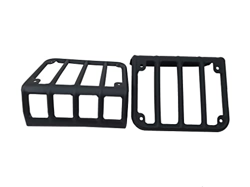 Tail Light Guards, Pair, for JK, Stainless Steel, Black Powder Coated
