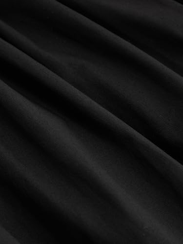 CIDER Skirts for Women Cotton Maxi Skirt Mid Waist Solid Ruffle Long A Line Skirts Casual Elegant Flowy2