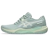 ASICS Women's Gel-Challenger 15 Tennis Shoes, 9.5, Lichen Rock/Whisper Green