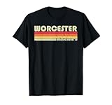 Photo Gallery worcester ma massachusetts - divertente regalo per la casa della città, stile retrò maglietta Photo Gallery worcester ma massachusetts - divertente regalo per la casa della città, stile retrò maglietta