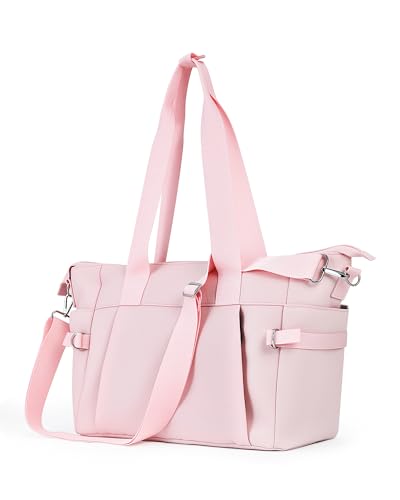 Image of Small Gym Bag for Women, Lightweight Mini Duffle Bag with Wet Compartment, Perfect as a Travel Carry On or Crossbody Weekender for Sport, Workout & Dance
