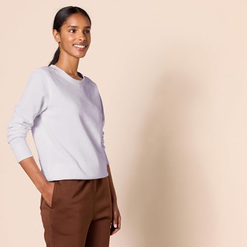 Image of Amazon Essentials Women's Fleece Crewneck Long Sleeve Pullover Sweatshirt (Available in Plus Size)
