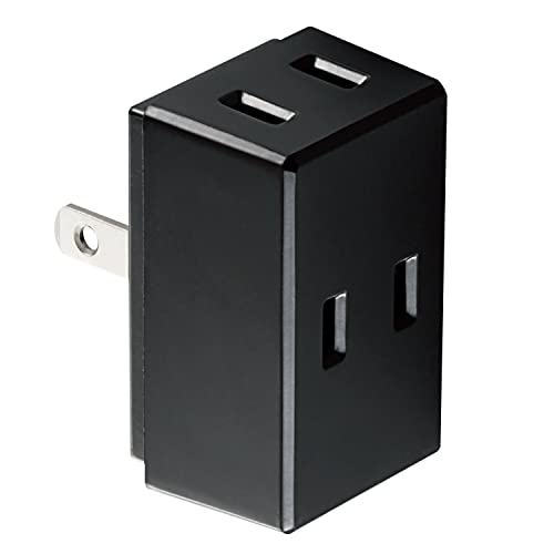 エレコム コンセントトリプルタップ 3個口 ブラック T-TR01-2300BK