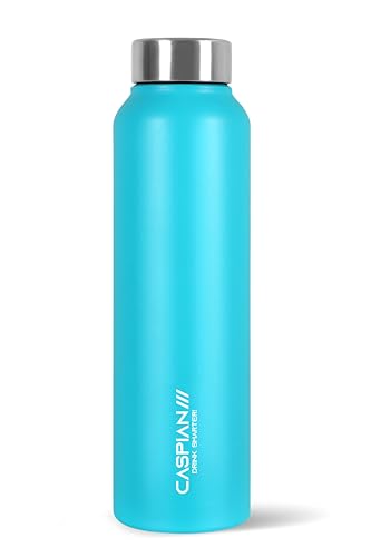 Image of CASPIAN / / / Astra ISI Certified Stainless Steel Water Bottle 1ltr.(Multicolors, 1 Litre, Set of 6) | Leak Proof Thunder for Fridge Home Office Travel School Kids Boys Girls Adults Sports Gym| BPA Free