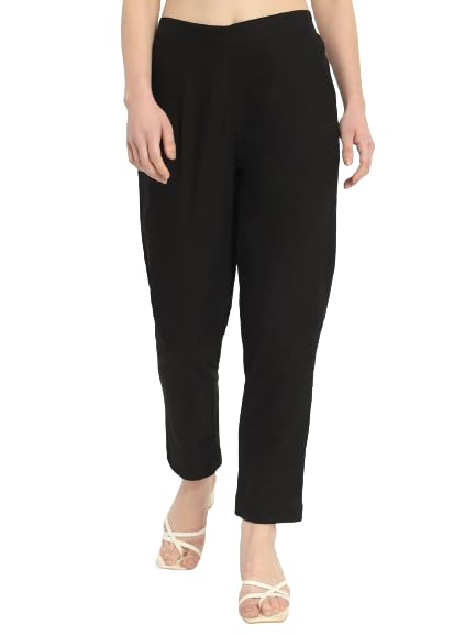 Image of Moirai Cotton Women Trouser Pants Regular Fit Casual Kurti Pants Daily Formal Office Use