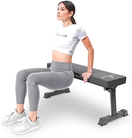 ProsourceFit Foldable & Adjustable Multi-Purpose Weight Bench for Home and Gym Full-Body Strength Training Workouts, Fitness Exercises and Weight Training